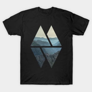 Rocky Mountain Modern Geometric Art T-Shirt